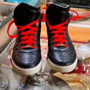 Auth Men Versace High Top Sneakers